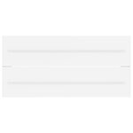 vidaXL Armoire d'évier Blanc 100x38 5x48 cm Bois d’ingénierie