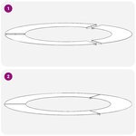 vidaXL adapté pour anneaux d'arbre plats 5 Pièces Noir Ø60 / 90 cm Acier