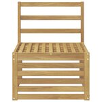 vidaXL Sofa de milieu extérieur Bois d'Acacia Massif Blanc