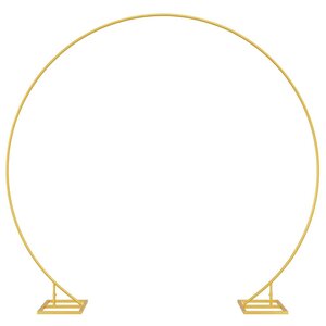 vidaXL Arche de mariage simple Doré 220 x 45 x 200 cm Acier