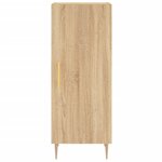 vidaXL Buffet haut Chêne sonoma 34 5x34x180 cm Bois d'ingénierie