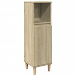 vidaXL Armoire salle de bain chêne sonoma 30x30x100 cm