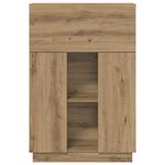 vidaXL Bureau Chêne artisanal 71.5 x 31.5 x 106.5 cm Bois d'ingénierie