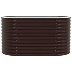 vidaXL Jardinière surélevée Marron 160 x 80 x 81 cm Acier