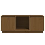 vidaXL Meuble TV Marron miel 110 5x35x44 cm Bois de pin massif