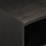 vidaXL Meuble TV noir 70x33x46 cm bois massif de manguier