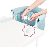 Siège de table pour bébé avec Système d'attache 4 bras  Pliage ultra Compact
