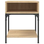 vidaXL Table de chevet chêne sonoma 40x41x50 cm bois d'ingénierie