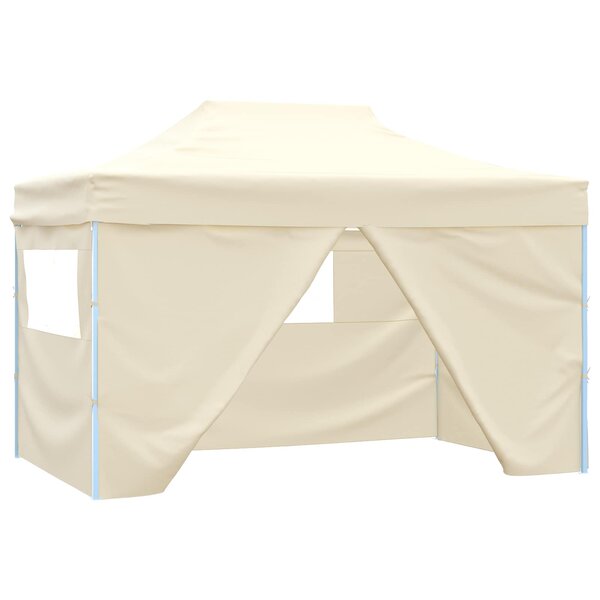 vidaXL Tente de fête 280 x 410 x 315 cm Crème Tissu Oxford
