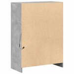 vidaXL Buffet avec LED gris béton 72x34x100 cm bois d'ingénierie