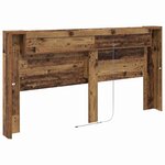 vidaXL Tête de lit Bois Ancien 200 x 15 x 103 5 cm Bois d'ingénierie