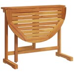 vidaXL Table pliable de balcon 90x60x72 cm bois d'acacia solide