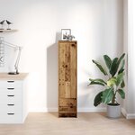 vidaXL Buffet haut 29 5x34x119 5 cm vieux bois bois d'ingénierie