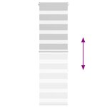 vidaXL Store zèbre gris clair largeur du tissu 35 9 cm polyester