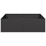 vidaXL Jardinière noir 100x100x30 cm acier