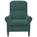 vidaXL fauteuil Vert foncé 76 x 94 x 102 cm Velours