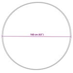 vidaXL Tapis en fausse Tafalla Crème Ø 160 cm Polyester