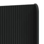 vidaXL Cadre de lit avec rangement et tête de lit Noir 120 x 200 cm