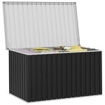 vidaXL Boîte de rangement de jardin Anthracite 171x99x93 cm