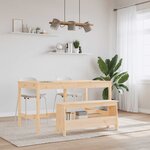 vidaXL Banc d'entrée 100x28x45 cm Bois massif Pin