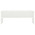 vidaXL Meuble TV Blanc 100x40x40 cm Bois d’ingénierie