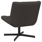 vidaXL Chaise Accent Gris Foncé Tissu avec Base en Métal Moyenne
