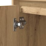 vidaXL Tables de chevet avec LED 2 Pièces Chêne artisanal 50x34 5x50 cm
