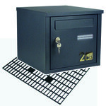 " LA GRISE "  boîte aux lettres 1 Porte. Structure mécano-soudée en tôles d’acier 10 et 15/10ème Dimensions et Serrure agréées la Poste