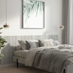 vidaXL Tête de lit murale Sonoma gris 240x1 5x80 cm Bois d'ingénierie