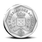 Pièce de monnaie 5 Gulden Adieu au Florin des Antilles néerlandaises 2024 – Argent BE