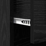 vidaXL Buffet Chêne noir 70 x 35 5 x 67 5 cm Bois d'ingénierie