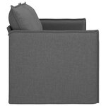 vidaXL Canapé Gris foncé 196 x 82 x 85 cm tissu