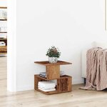 vidaXL Table d'appoint Bois ancien 40 x 40 x 40 cm Bois d'ingénierie