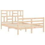 vidaXL Cadre de lit sans matelas bois massif