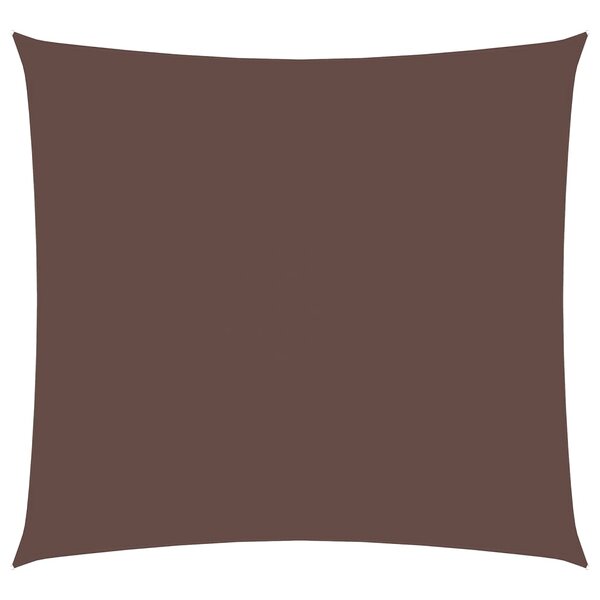 vidaXL Voile de parasol tissu oxford carré 4x4 m marron