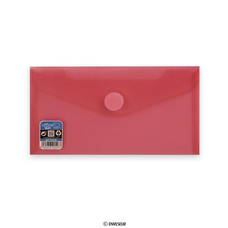 Lot de 20 enveloppes rouge avec fermeture velcro 125x225 mm v-lock