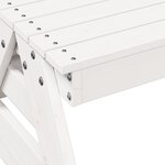 vidaXL Table de pique-nique pour enfants blanc bois massif de pin