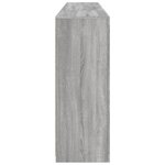 vidaXL Buffet avec lumières LED sonoma gris 202x37x100 cm