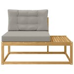 vidaXL Canapé d'extérieur en bout Blanc 115 x 83 x 73 cm Polyester