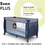 Lit Bébé  Sven Plus Bleu Navy