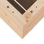 vidaXL Jardinière 60x60x72 5 cm bois de pin massif