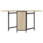 vidaXL Table à dîner 144 x 60 x 75 cm Bois d'ingénierie Chêne Sonoma