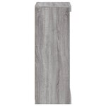 vidaXL Buffet avec lumières LED sonoma gris 41x37x100 cm