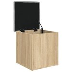 vidaXL Banc de rangement chêne sonoma 42x42x45 cm bois d'ingénierie