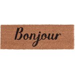 Paillasson en fibres de coco bonjour