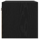 vidaXL Meuble TV Chêne noir 30 5 x 30 x 30 cm Bois d'ingénierie