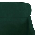 vidaXL Fauteuil Vert foncé 63x76x80 cm Velours