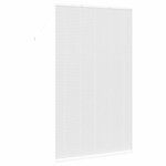 vidaXL Store de Fenêtre avec des rideaux Blanc Aluminium