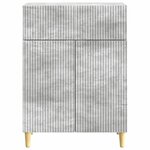 vidaXL Buffet Gris béton 66 x 34 5 x 90 cm Bois d'ingénierie