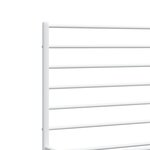 vidaXL Cadre de lit métal avec tête de lit blanc 140x190 cm